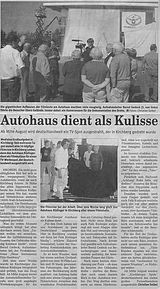 Dreharbeiten im Autohaus von Rüdinger Automobile e.K.